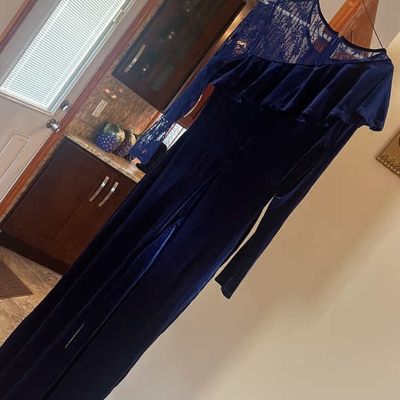 Velvet jumpsuit - Picture 5 of 5